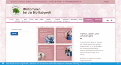 Desktop Screenshot of bio-babywelt.de